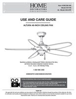 Home Decorators Collection 48-ATR ALTURA 48 INCH 51748 Ceiling Fan Operating Manual